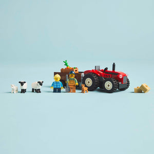 Lego City - Red Farm Tractor with Trailer & Sheep