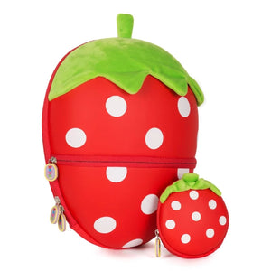 Boppi Tiny Trekker Keyring Pouch Coin Purse - Strawberry