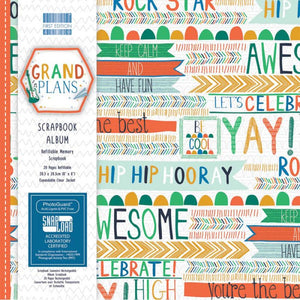 First Edition Scrapbook 8x8 Album - Grand Plans