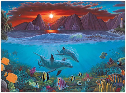 Paint By Numbers Adult Large - Ocean Life