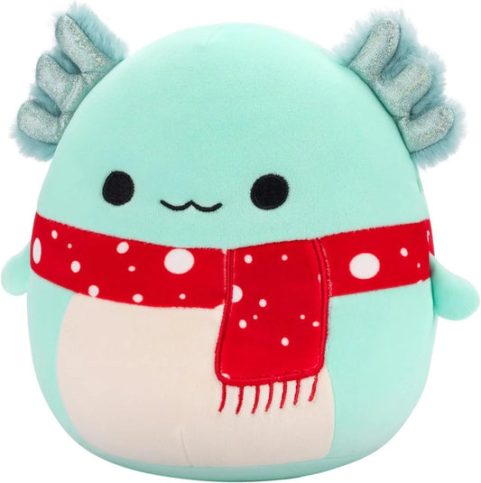 Squishmallows 7.5 Inch - Richie the Teal Axolotl with Red Scarf