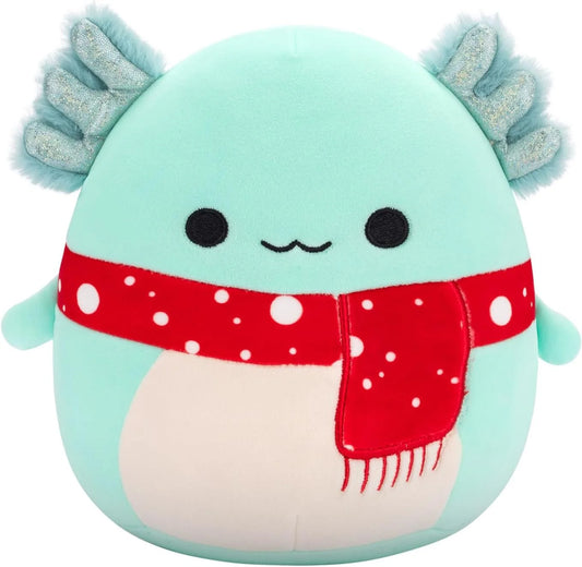 Squishmallows 7.5 Inch - Richie the Teal Axolotl with Red Scarf