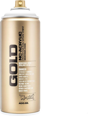 Montana GOLD Spray Paint 400ml - Shock White (S9100)