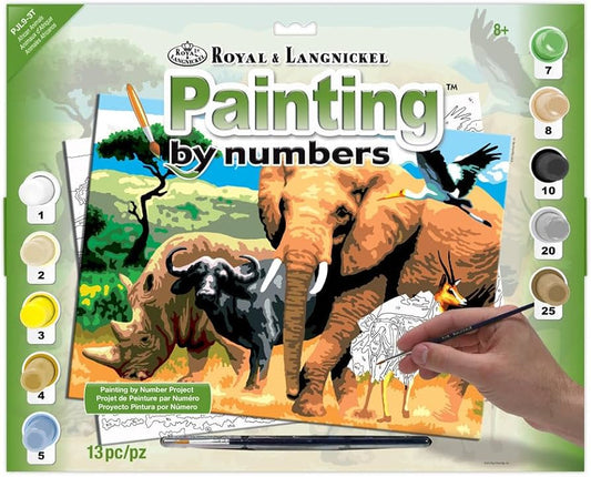 Paint By Numbers Junior Large - African Animals