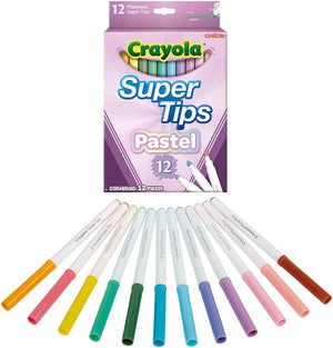 Crayola 12 Pastel Supertips Markers