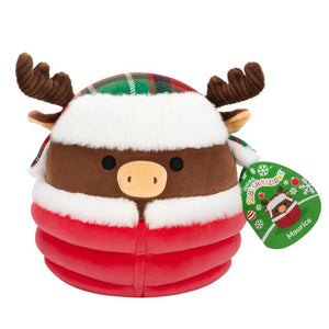 Squishmallows 7.5 Inch - Maurice the Brown Moose with Red Puffer Jacket