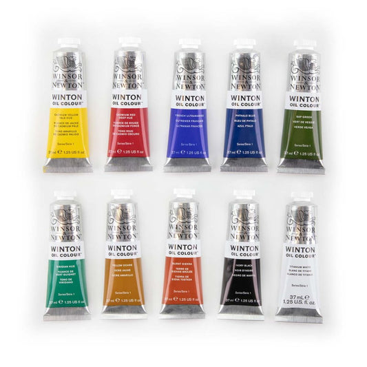 Winsor & Newton Winton Oil Colour Starter Set 10 X 37ml