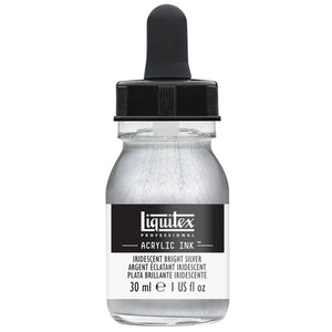 Liquitex Acrylic Ink 30ml - Iridescent Bright Silver