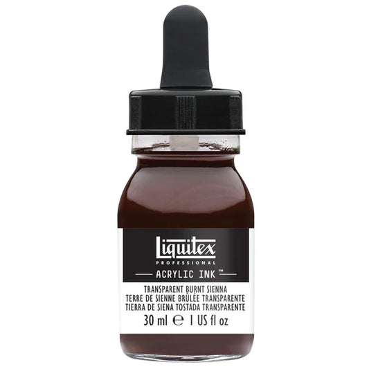 Liquitex Acrylic Ink 30ml - Transparent Burnt Sienna