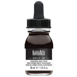 Liquitex Acrylic Ink 30ml - Transparent Burnt Umber