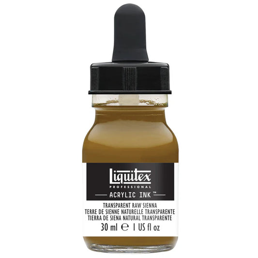 Liquitex Acrylic Ink 30ml - Transparent Raw Sienna