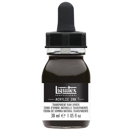 Liquitex Acrylic Ink 30ml - Transparent Raw Umber