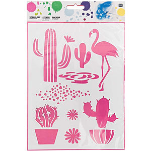 Rico Design stencil cacti mix 18.5x24.5cm self-adhesive