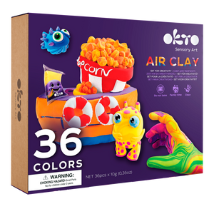 OKTO 36 Colours Set with Air Clay