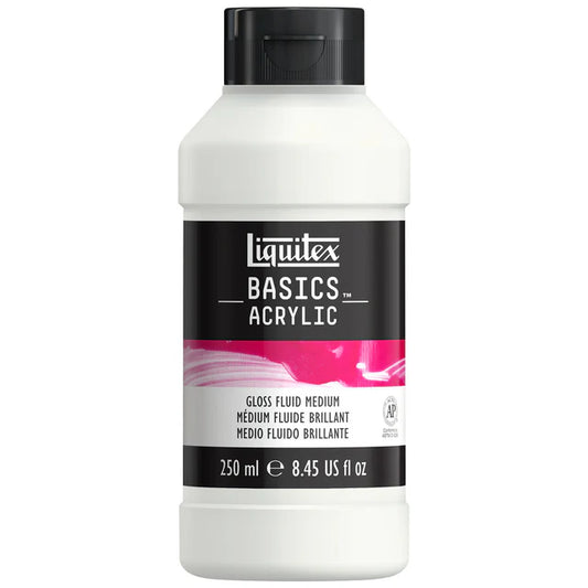 Liquitex Basics Acrylic - Gloss Fluid Medium 250ml