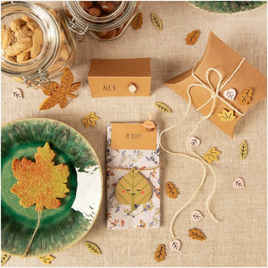 Ohhh! Lovely! Felt hanger autumn leaf 9x10cm