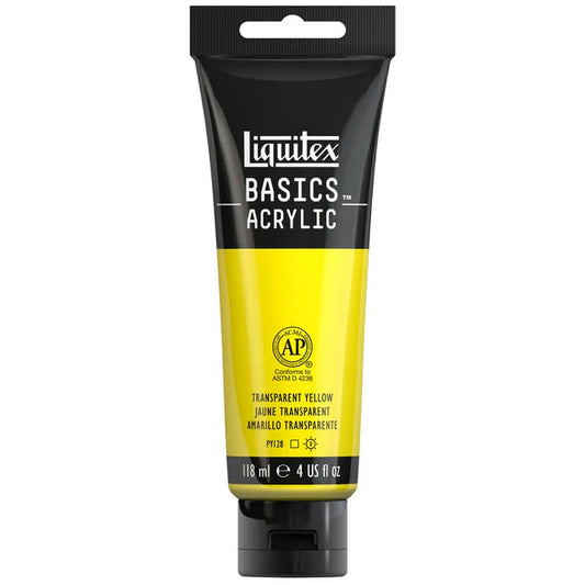 Liquitex Basics Acrylic 118ml - Transparent Yellow