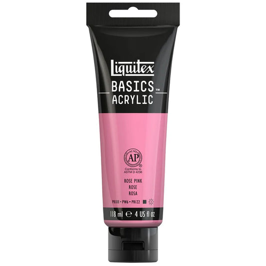 Liquitex Basics Acrylic 118ml - Rose Pink