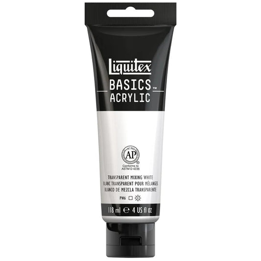 Liquitex Basics Acrylic 118ml - Transparent Mixing White