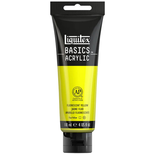 Liquitex Basics Acrylic 118ml - Fluorescent Yellow