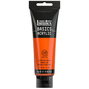 Liquitex Basics Acrylic 118ml - Fluorescent Orange