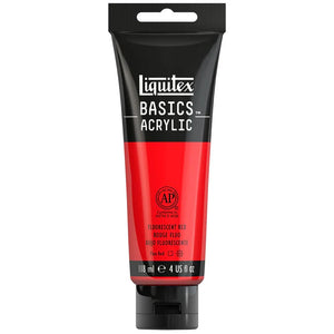 Liquitex Basics Acrylic 118ml - Fluorescent Red