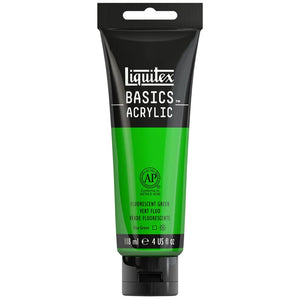 Liquitex Basics Acrylic 118ml - Fluorescent Green