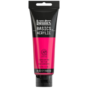 Liquitex Basics Acrylic 118ml - Fluorescent Pink