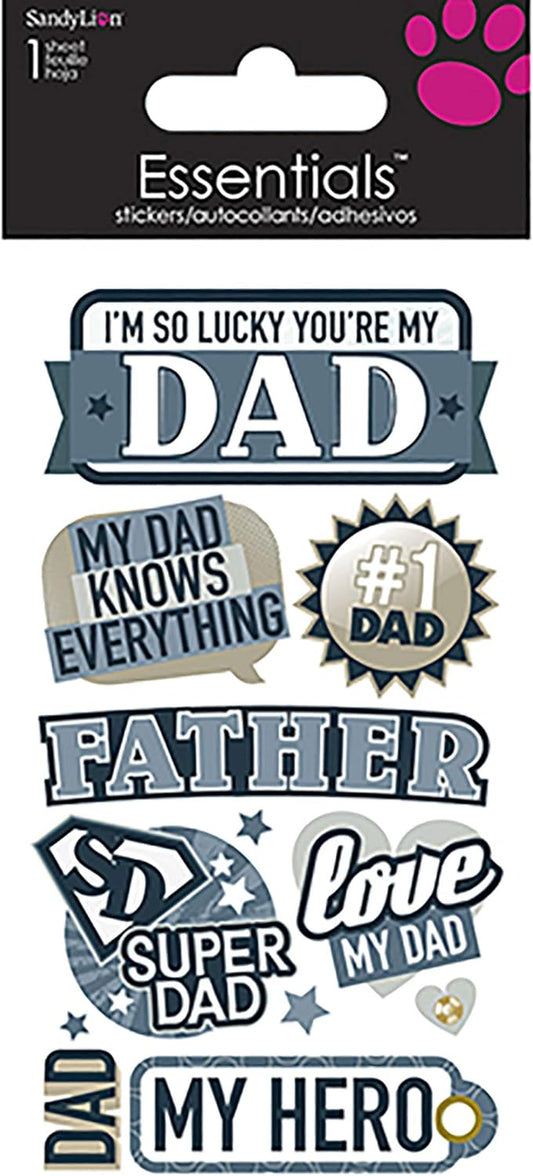 Essentials Sticker Sheet - Father's Day motifs