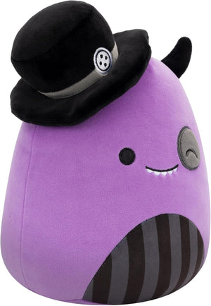 Squishmallows 7.5 Inch - Earworm the Purple Monster with Top Hat