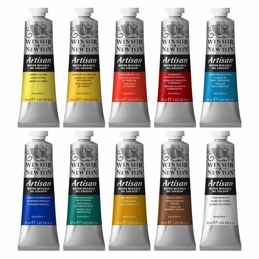 Artisan Water Mixable Oil Colour 10x37ml Tube Set