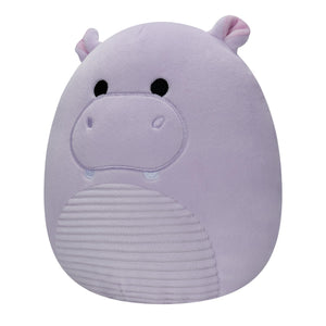 Squishmallow 7.5 Inch Hanna the Purple Hippo with Corduroy Belly