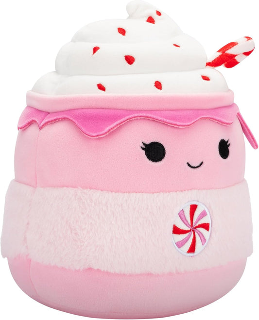 Squishmallows 7.5 Inch - Ethel the Pink Candy Cane Hot Chocolate