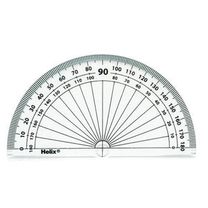 Helix 10cm 180 Degree Protractor