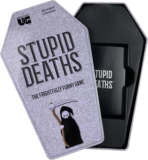 Stupid Deaths Card Game Coffin Tin