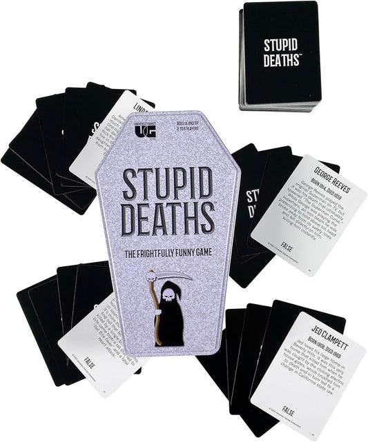 Stupid Deaths Card Game Coffin Tin