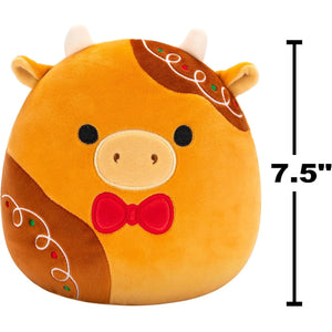 Squishmallows 7.5 Inch - Jericho the Gingerbread Cow