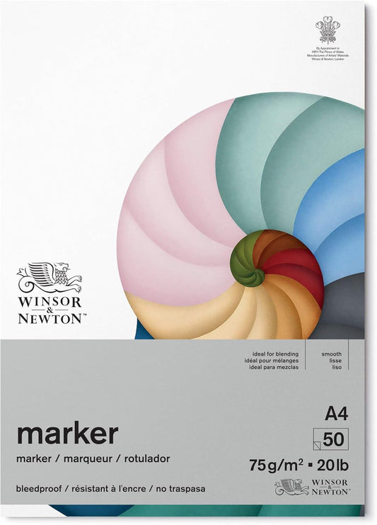 Winsor and Newton Bleedproof Marker Pad 75gsm - A4