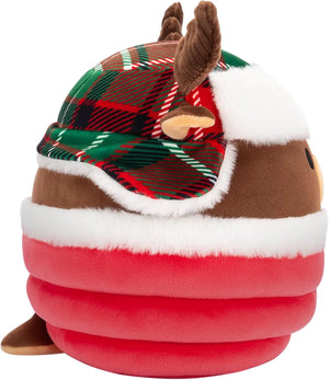 Squishmallows 7.5 Inch - Maurice the Brown Moose with Red Puffer Jacket