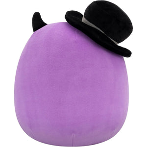 Squishmallows 7.5 Inch - Earworm the Purple Monster with Top Hat