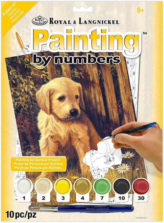 Paint By Numbers Junior Small - Puppy Blues