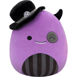 Squishmallows 7.5 Inch - Earworm the Purple Monster with Top Hat