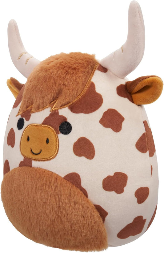 Squishmallows 7.5 Inch - Alonzo Brown and White Highland Cow