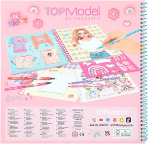 TOPModel T-Shirt Designer Colouring Book