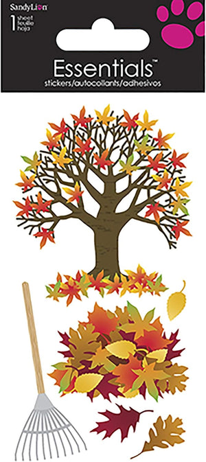 Essentials Stickers - Autumnal Trees with Leaves