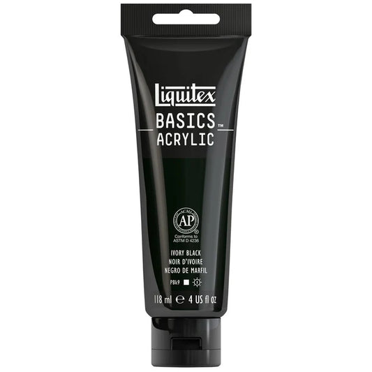 Liquitex Basics Acrylic 118ml - Ivory Black