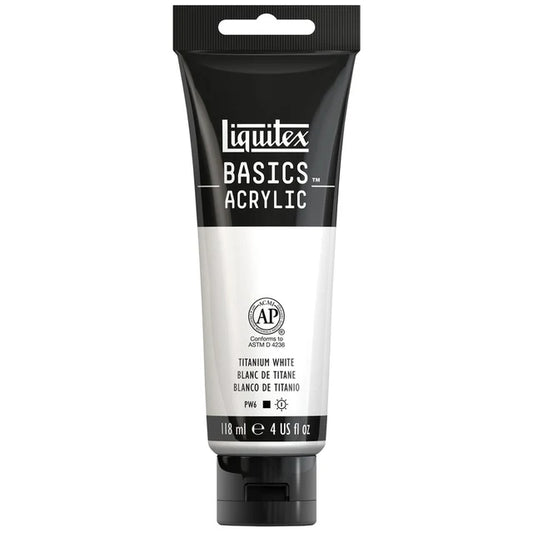 Liquitex Basics Acrylic 118ml - Titanium White