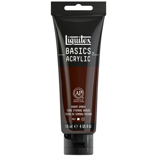 Liquitex Basics Acrylic 118ml - Burnt Sienna