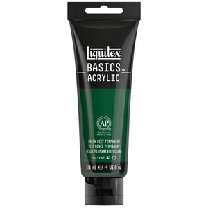 Liquitex Basics Acrylic 118ml - Green Deep Permanent