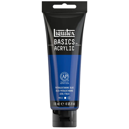 Liquitex Basics Acrylic 118ml - Phthalocyanine Blue